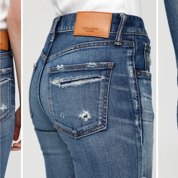 Moussy denim Japanese high end jeans MV Sundance skinny sz28 NWT - Picture 5 of 14